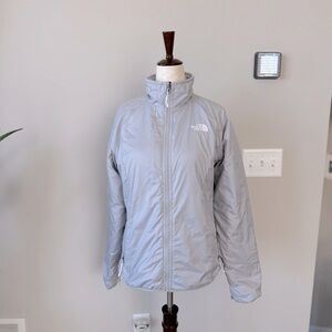 The North Face Light Weight Puffer Jacket - Color: Light Gray